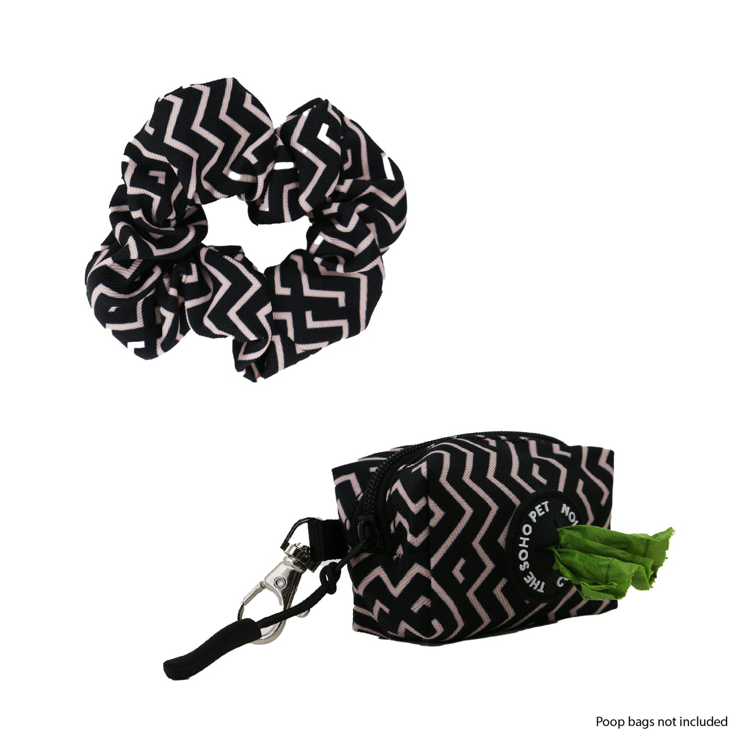 Poop Bag and Scrunchie Accessories Bundle