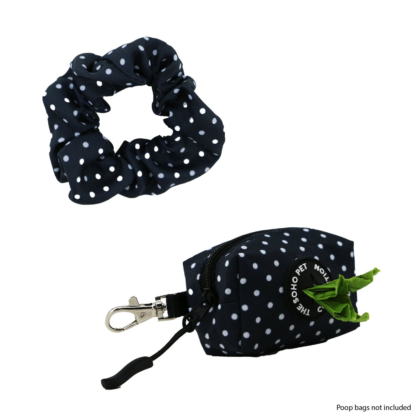 Poop Bag and Scrunchie Accessories Bundle