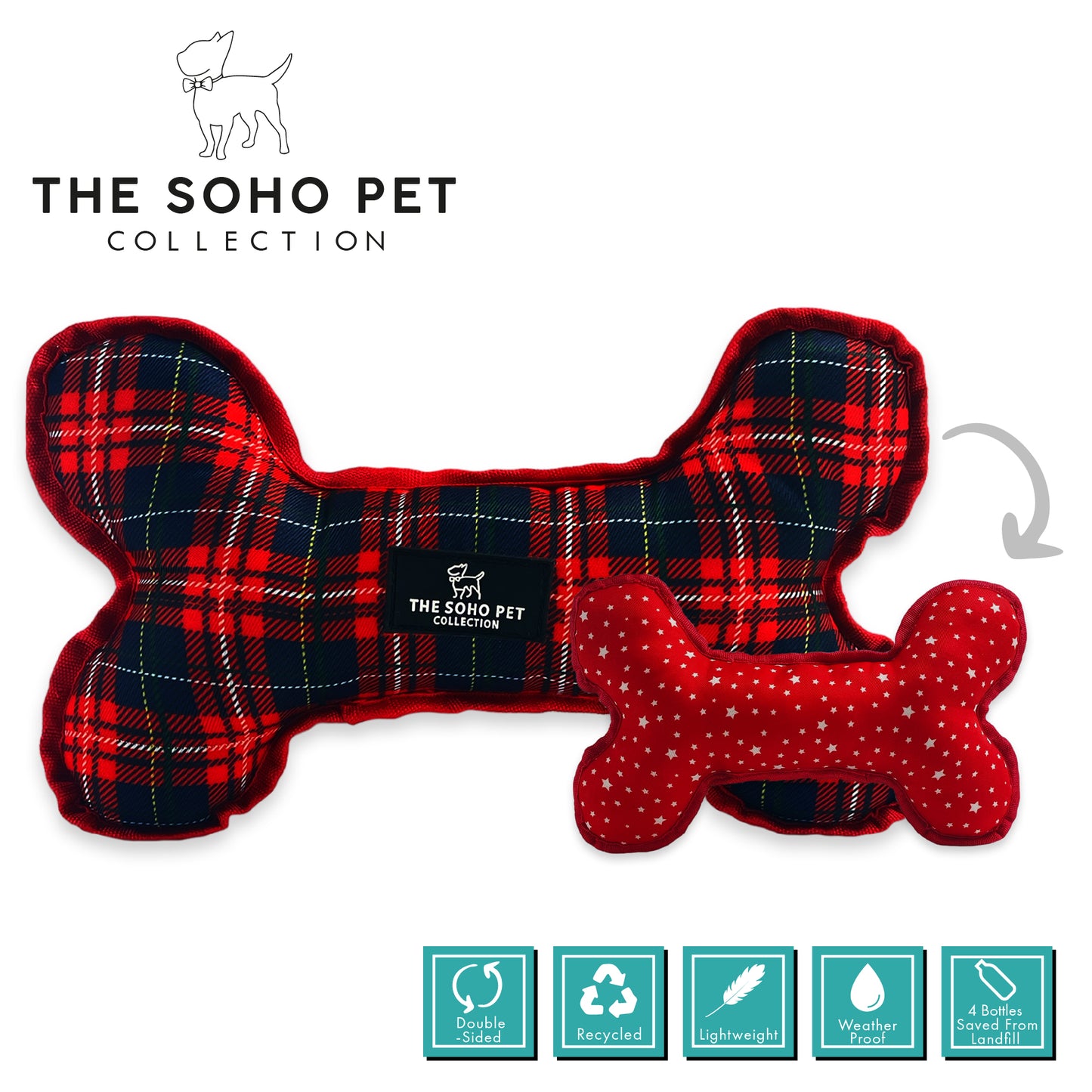 Patterned Reversible Bone Toy