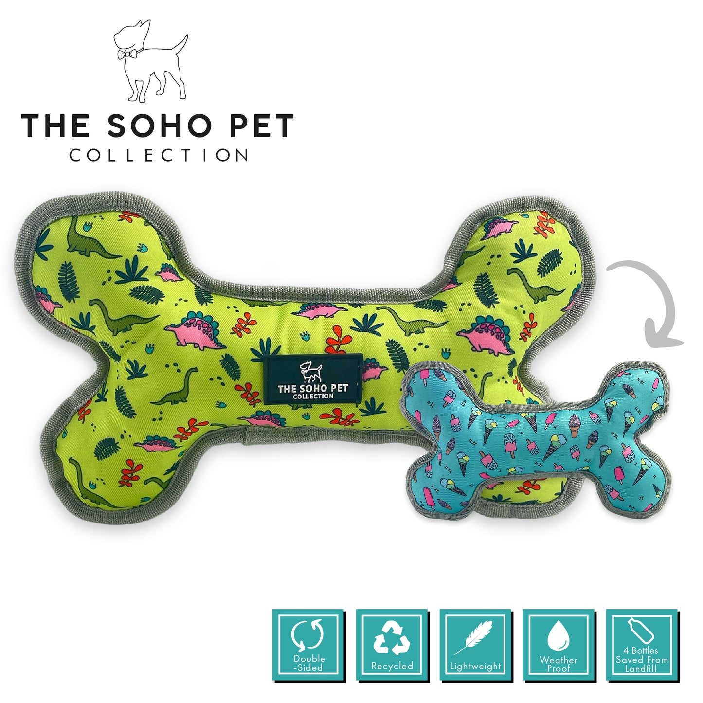 Patterned Reversible Bone Toy