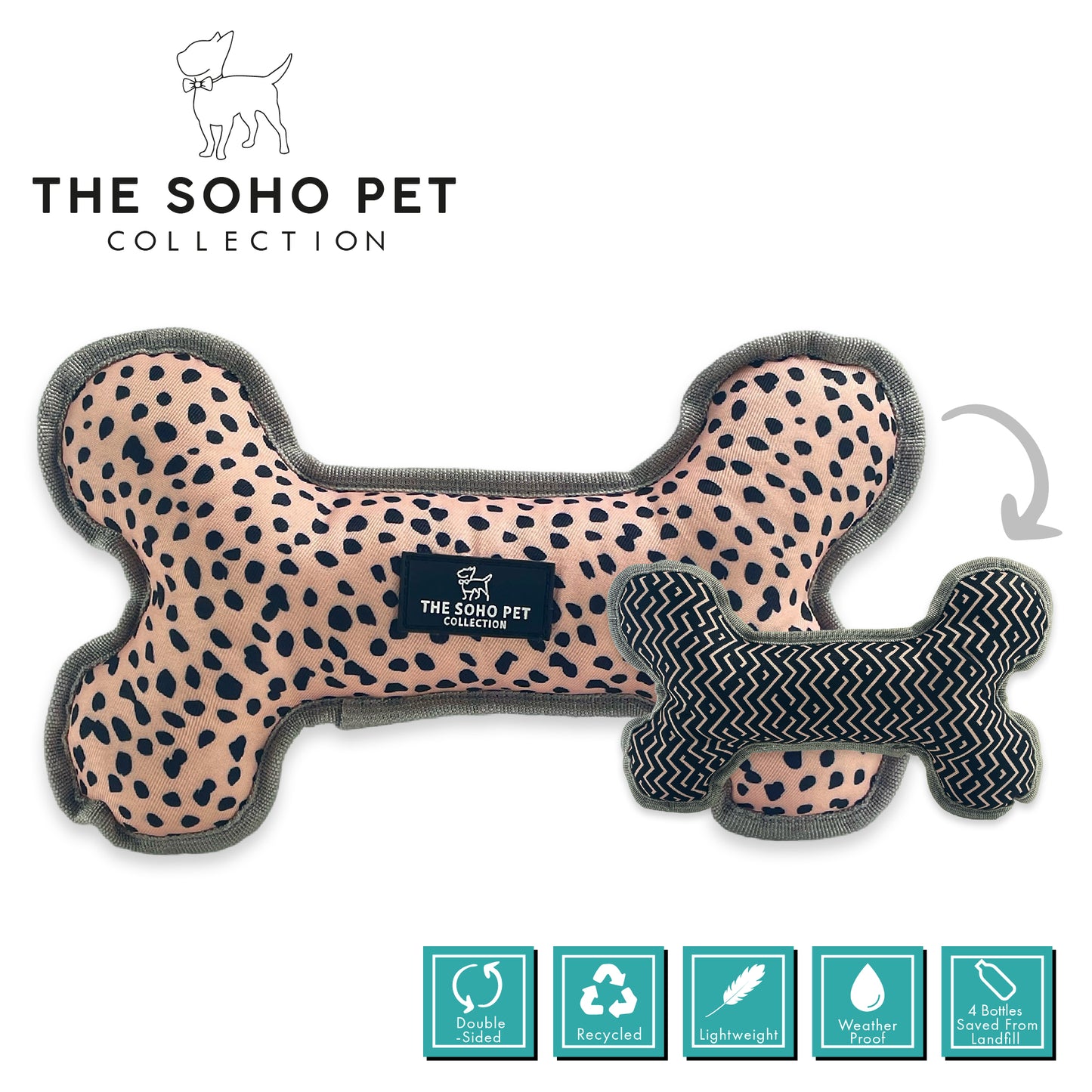 Patterned Reversible Bone Toy