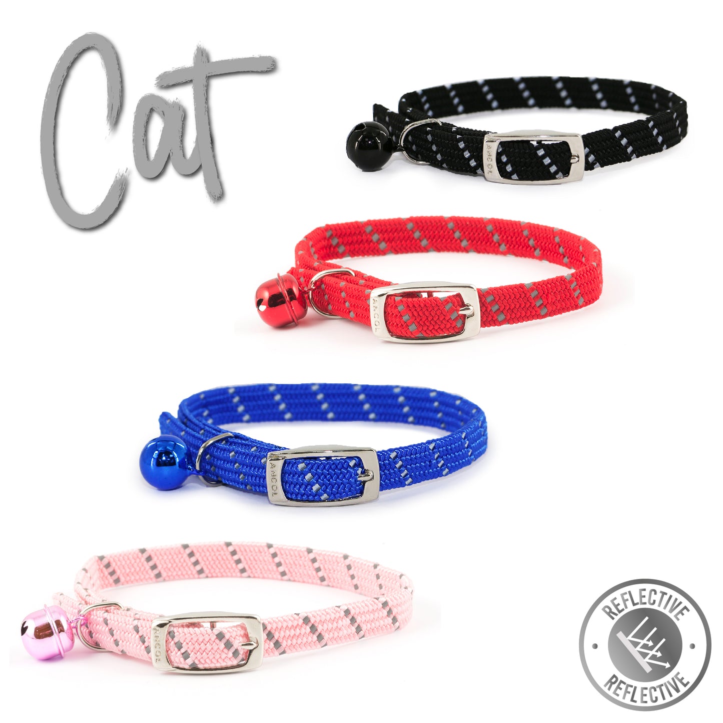 Softweave Refl Elastic Cat Collar - SuperBarket