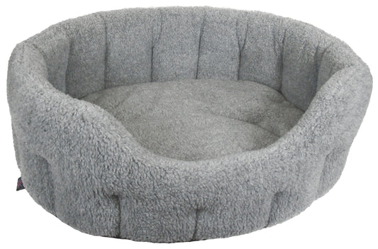 P&L Superior Pet Beds - Premium Oval Fleece Softee Bed