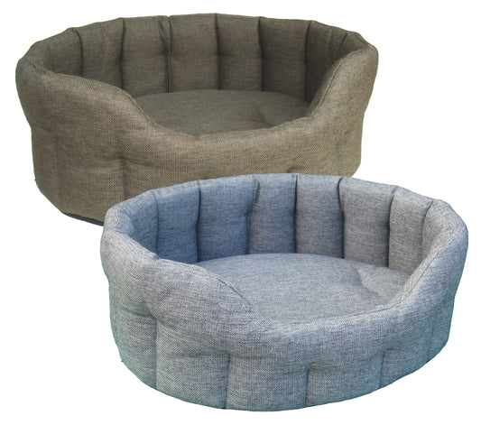 P&L Superior Pet Beds - Premium Oval Basket Weave Softee Bed