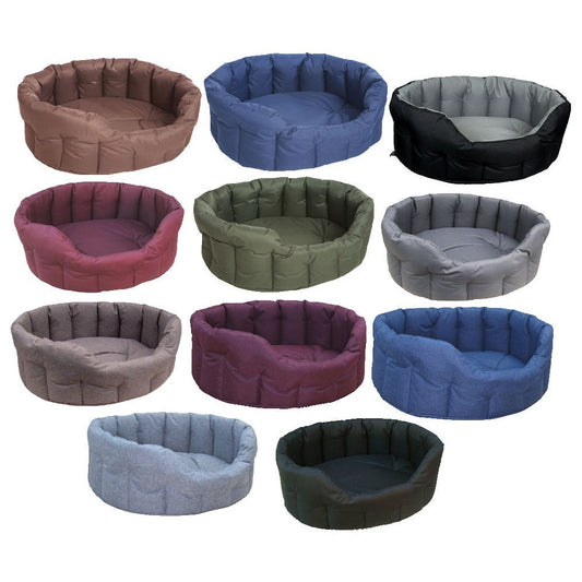 P&L Superior Pet Beds - Country Dog Heavy Duty Oval  Waterproof Softee Bed - SuperBarket